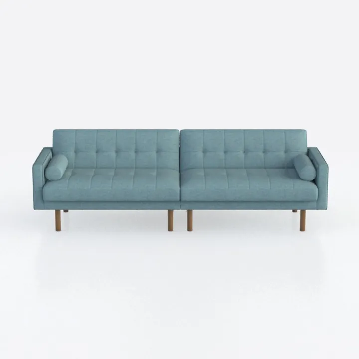 COLAMY Futon Sofa Bed-Fabric Small Couch, Small