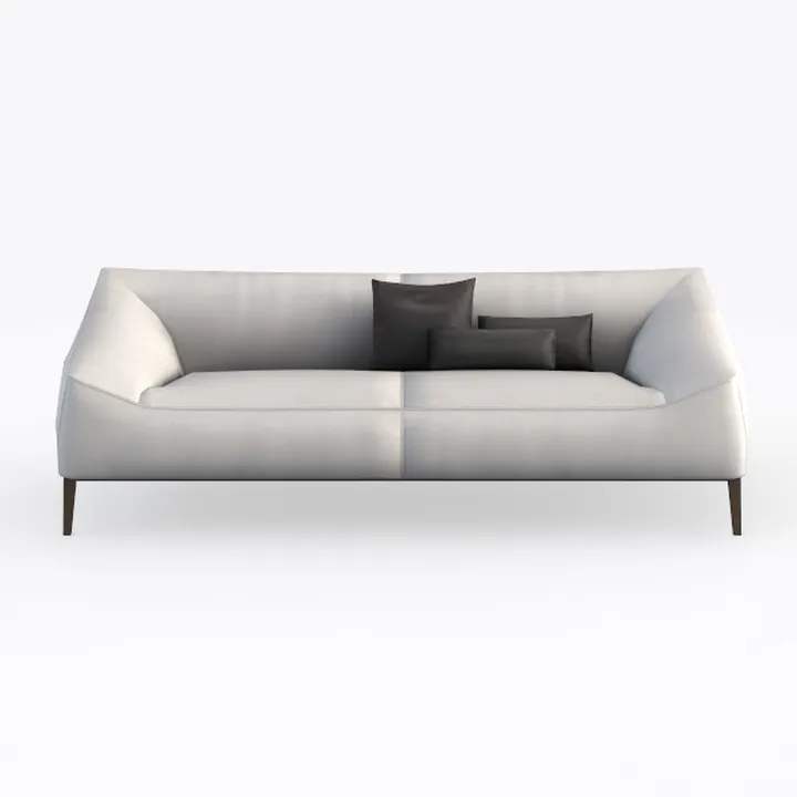 POLY & BARK Capri Fabric Sofa, Bright Ash