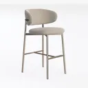 COLAMY Bar Stools Set of 4, Counter Height Stools  Left 45 Degree View