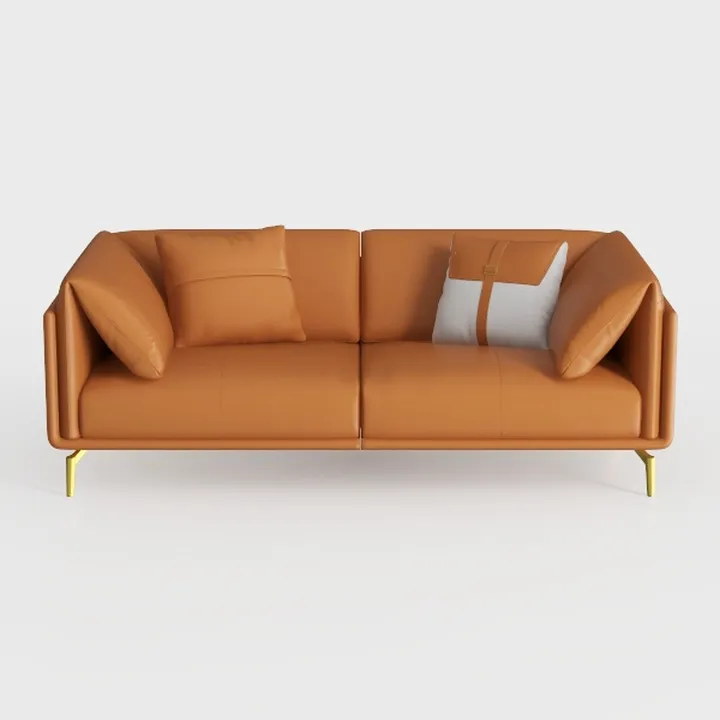 FOTOSOK 78'' Sofa, Modern Leather Couches for