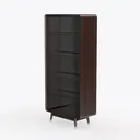 Tribesigns Tall Bookcase and Bookshelf, 70.8” Left 45 Degree View