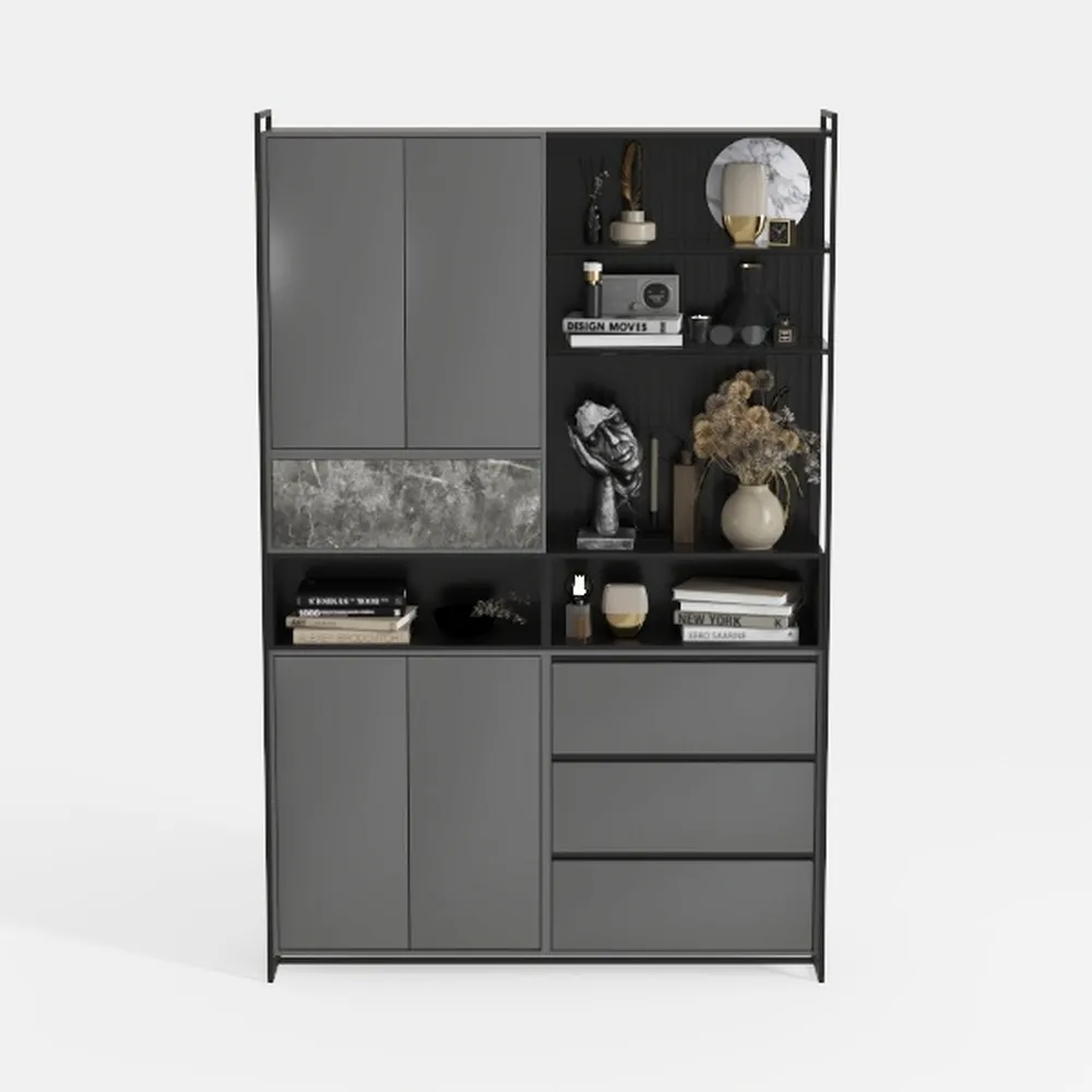 71’’ Farmhouse Kitchen Pantry Cabinet, Tall