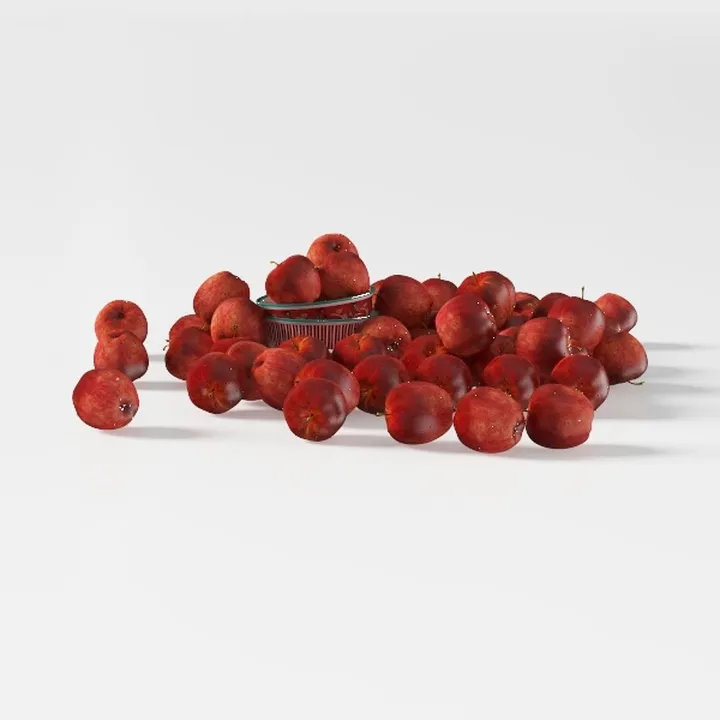 fruit bowl-Crimson Elegance