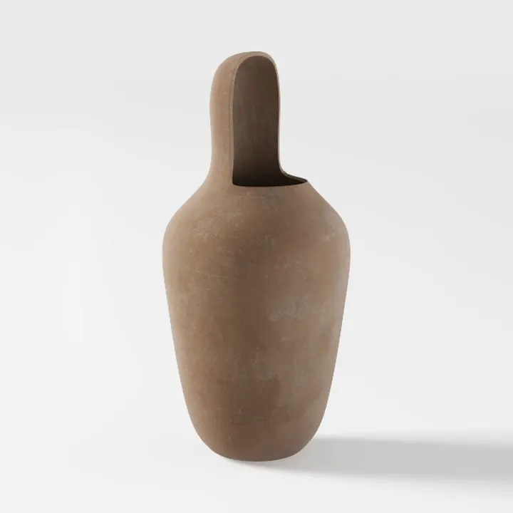Aeravida Chic Bottle Shaped Faded Stain Brown to