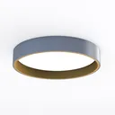 12 Inch 5CCT Thick Metal LED Flush Mount Ceiling Left 45 Degree View
