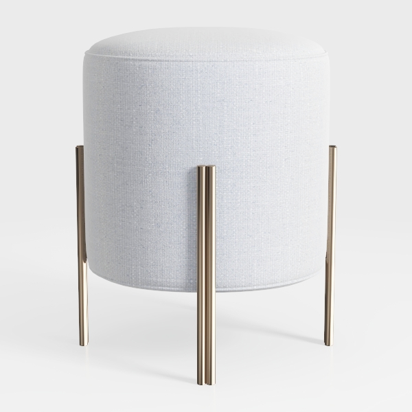 Callum 16 in. Heathered Weave Light Gray Woven Hea