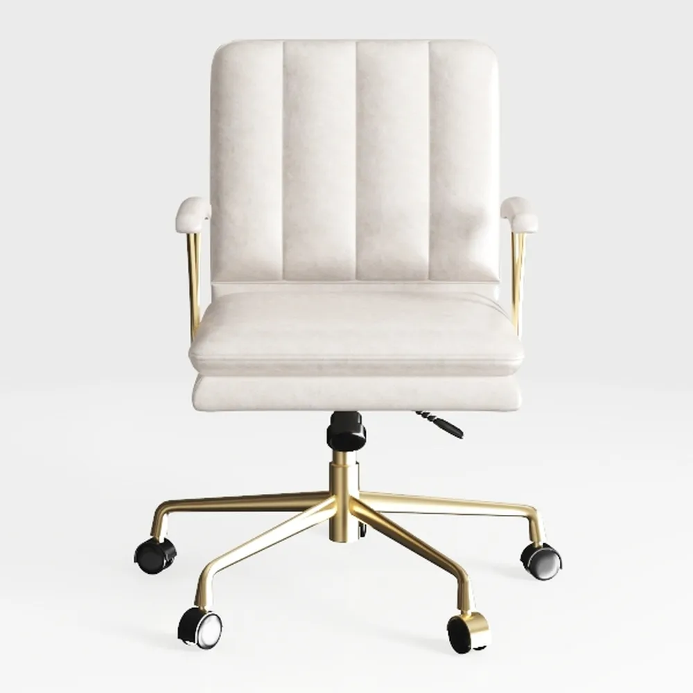 CLATINA Home Office Desk Chair Velvet Vanity Chair