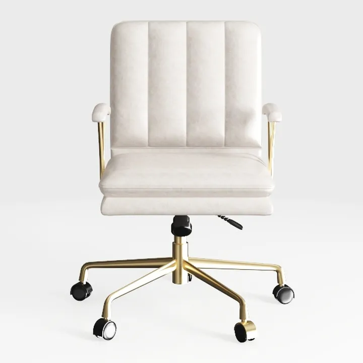 CLATINA Home Office Desk Chair Velvet Vanity Chair