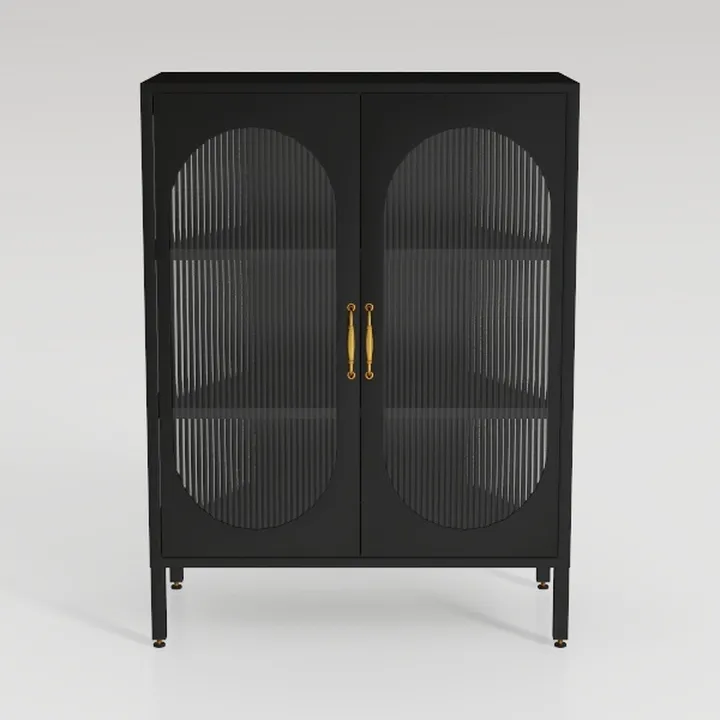 GarveeHome Rattan Sideboard Buffet Cabinet