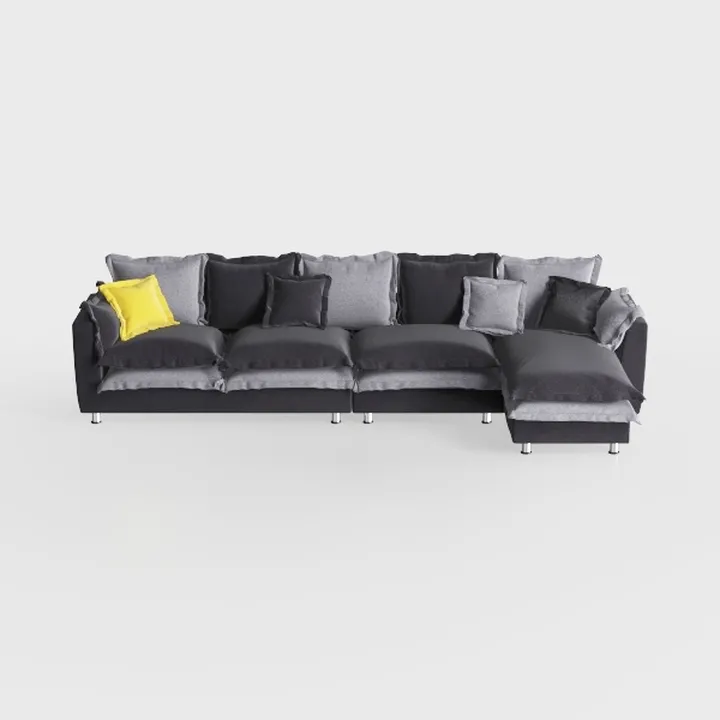 KEIKI 130" U-Shaped Oversized Upholstered Modular 