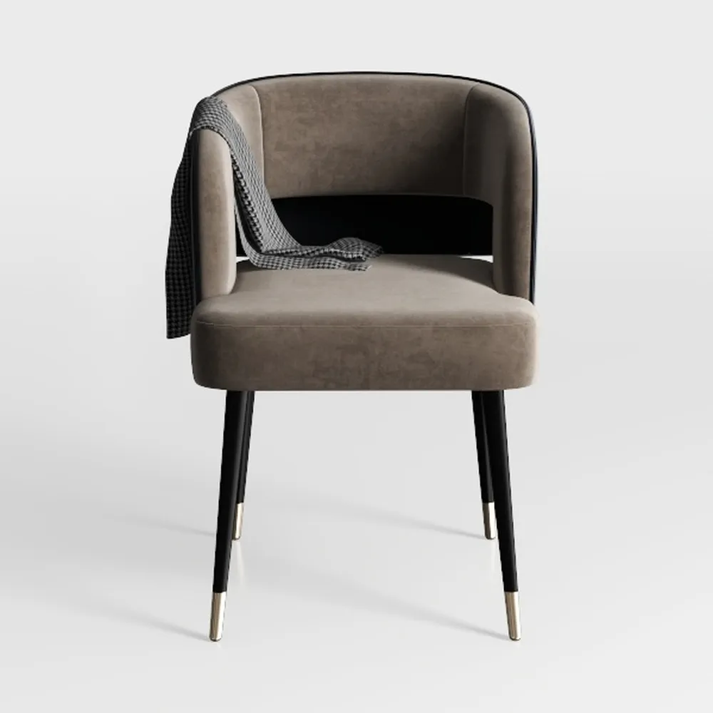 ARTPLAN Dining Accent Chair,Modern Faux Leather