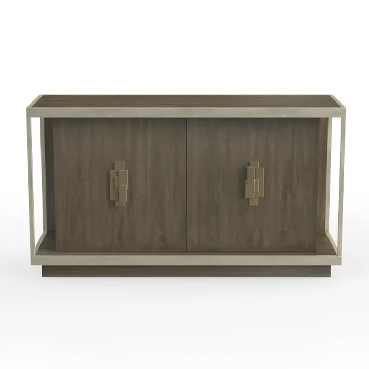 Home Square 2 Piece Farmhouse Barn Door TV Stand