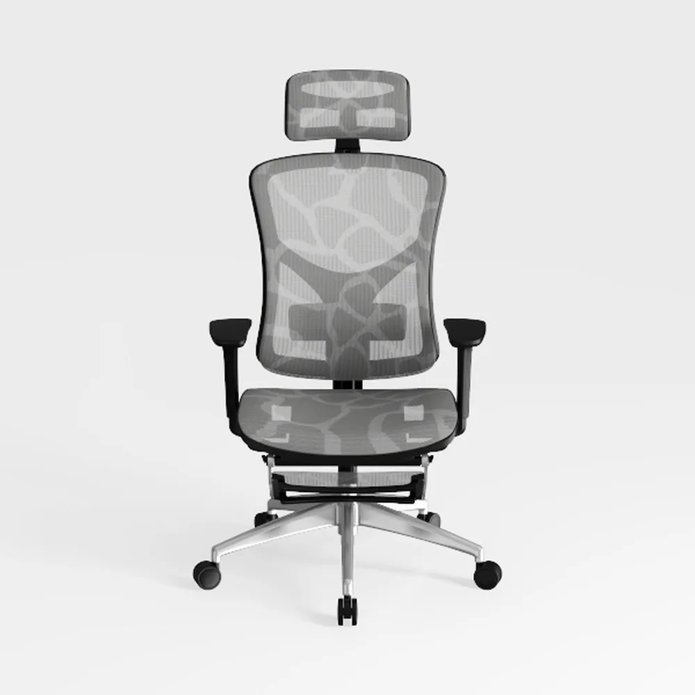 Ergonomic Mesh Office Chair with Footrest, High
