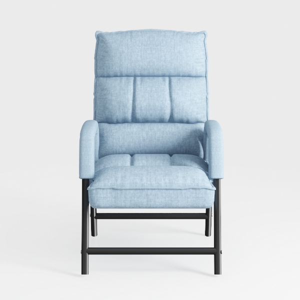 Accent Chair with Ottoman, Comfy Reading Chair and