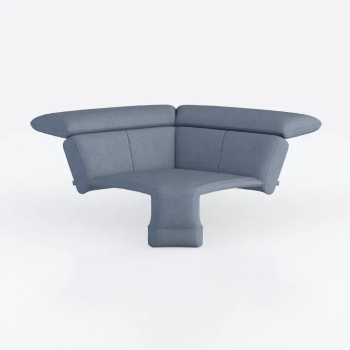 Comodo divano singolo Sherpa imbottito, con schienale rotondo, comoda sedia da soggiorno con struttura in legno massello, per soggiorno, camera da letto, ufficio, piccoli spazi