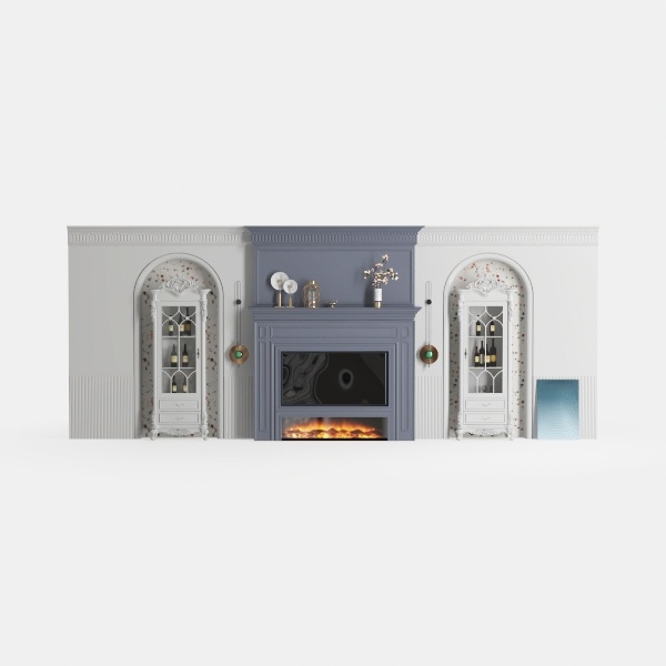 fireplace-Retro Charm