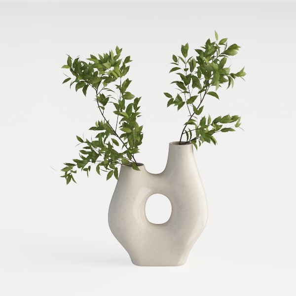 SIDUCAL Rustic Ceramic Farmhouse Flower Vase