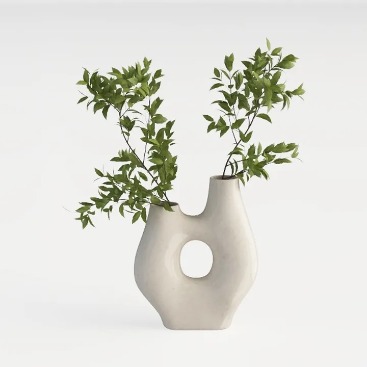 SIDUCAL Rustic Ceramic Farmhouse Flower Vase