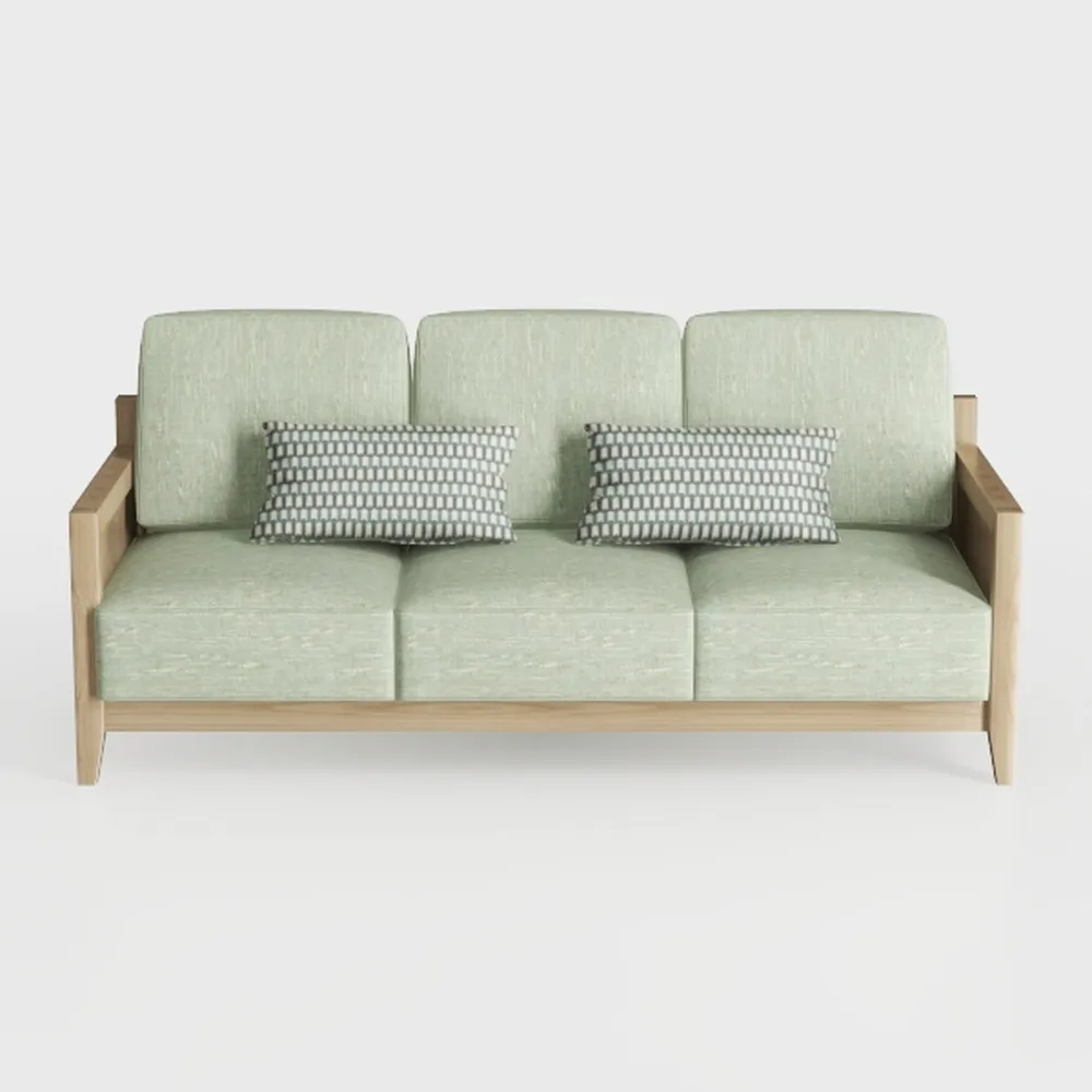 ARCLIS 57" Mid-Century Modern Loveseat with 2 Thro
