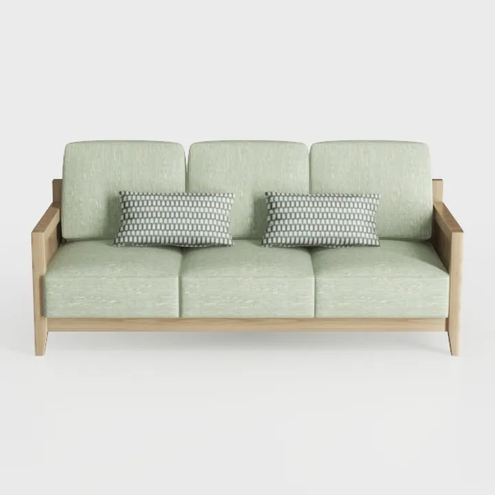ARCLIS 57" Mid-Century Modern Loveseat with 2 Thro