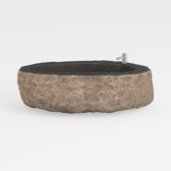 Creative Co-Op Large Orange & Whitewashed