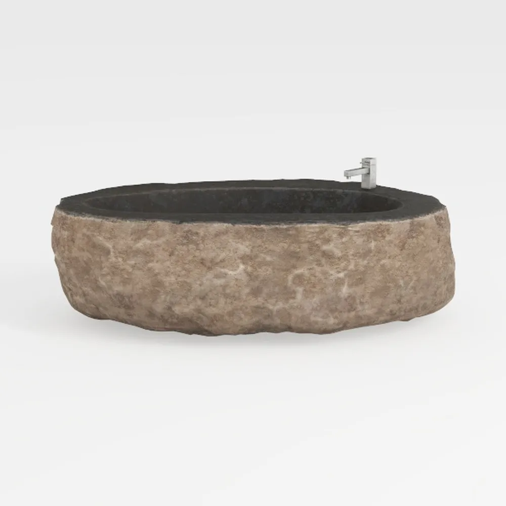 Creative Co-Op Large Orange & Whitewashed