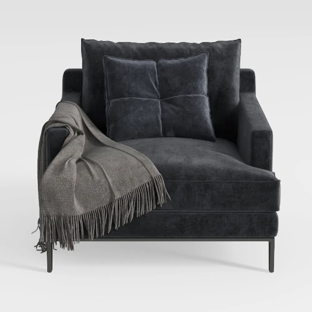 Vabches Sofa Bed Chair with Wing Table and USB Por