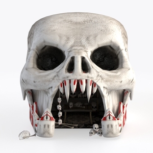 skull décor-Halloween