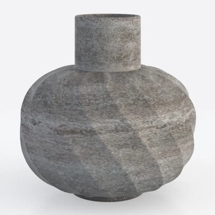 Black Terracotta Rustic Ceramic Farmhouse Vase,9.5