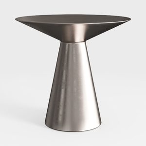 Modern Minimalist Metal Round Side Table 3D Model