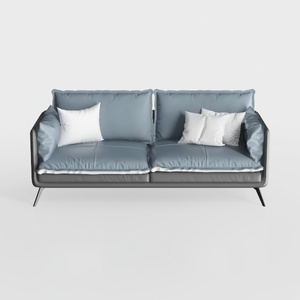 Acme Mesut Leather Upholstered Loveseat in Light B