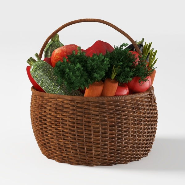 basket with vegetable-Happy Tiger Year 