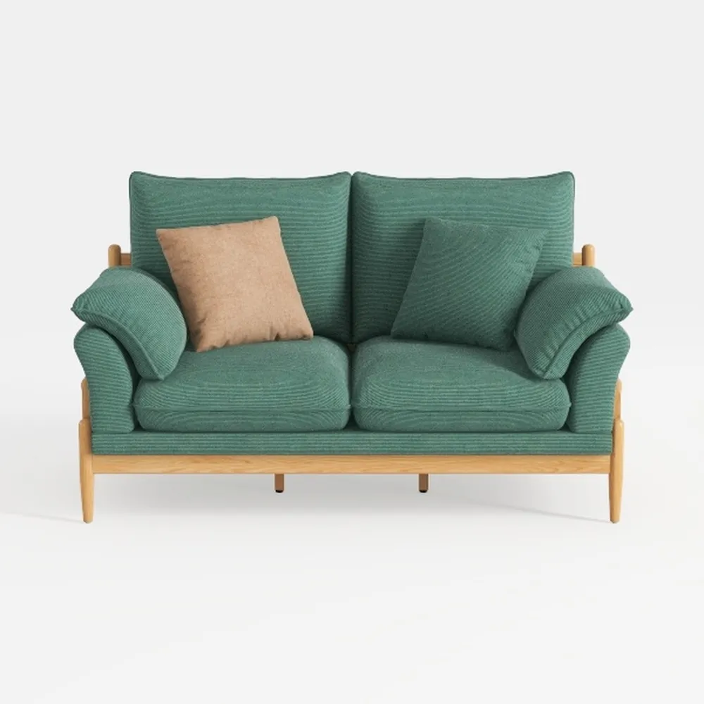 KOMFOTT Velvet Accent Chairs Set of 2, Modern Tuft