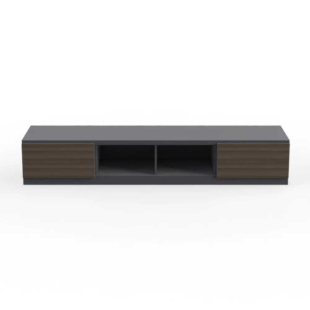 Plank+Beam Contour Wood TV Stand, Solid Wood
