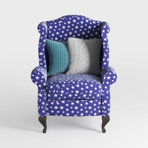 Wingback Accent Chair Floral for Living Room Comfy