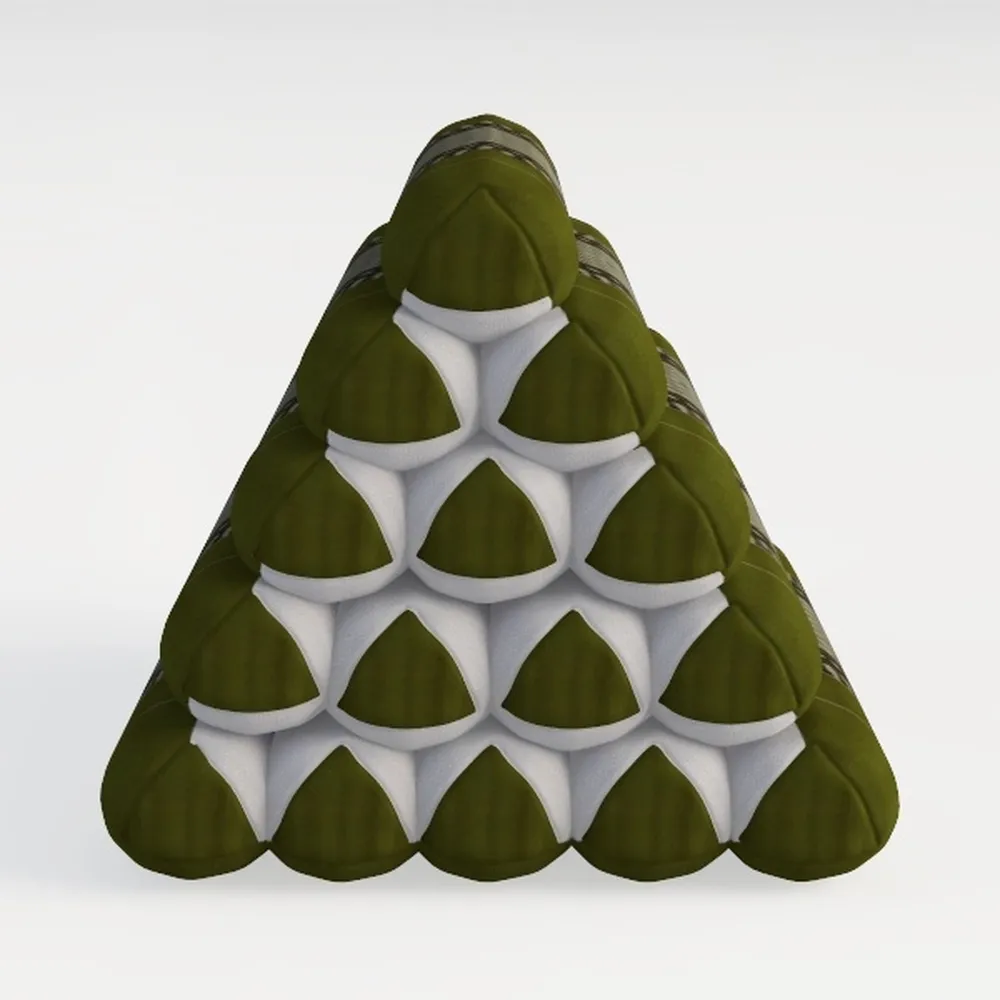 White Flower Outdoor Pillow Cover 24x24 Inch