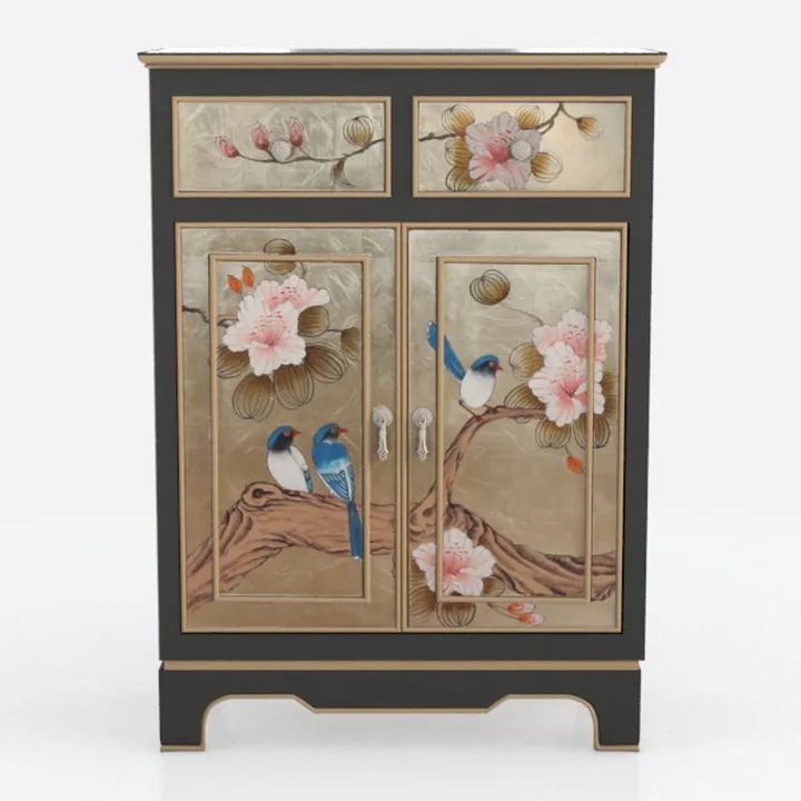 Farmhouse Accent Chest with Carved Door and