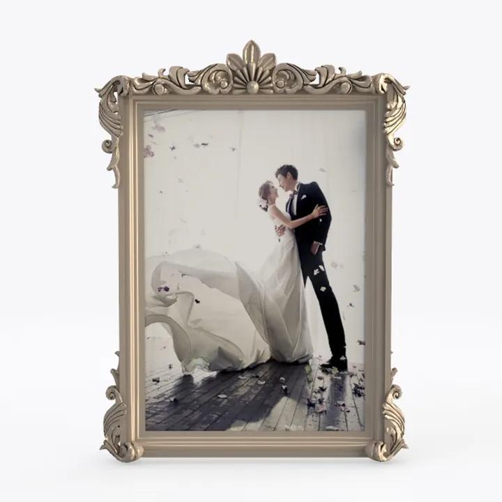 Vintage Ornate Resin Picture Frame 3D Model