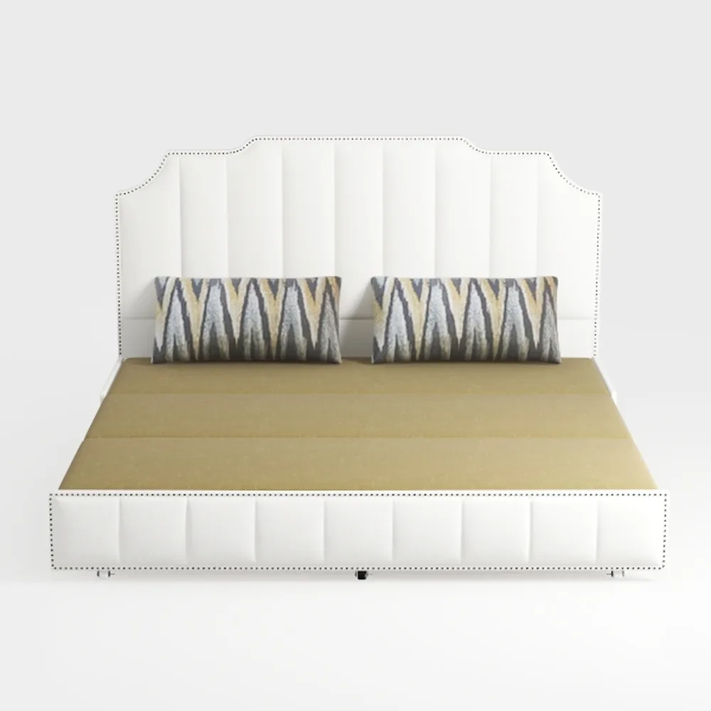 Modway MOD-6287-WHI Daisy Performance Velvet Queen