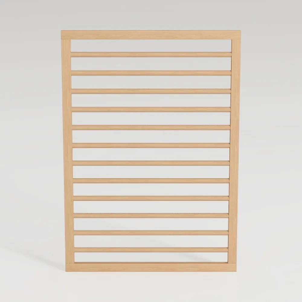 MUPATER 60in H×78in W No Dig Wooden Privacy Screen