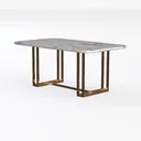 TAPIVA Desk Computer Desks Office Desk Marble Tabl Left 45 Degree View
