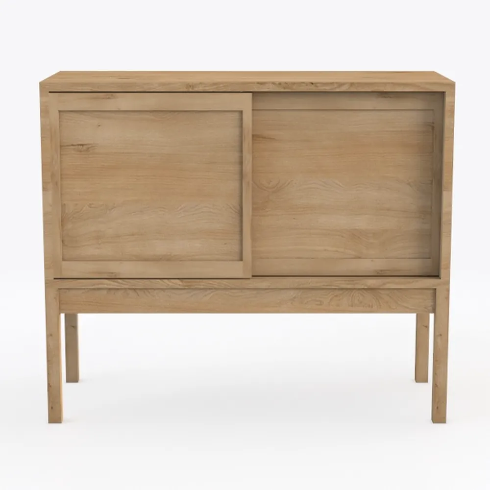 SICOTAS Night Stand Set of 2, Rattan Nightstand