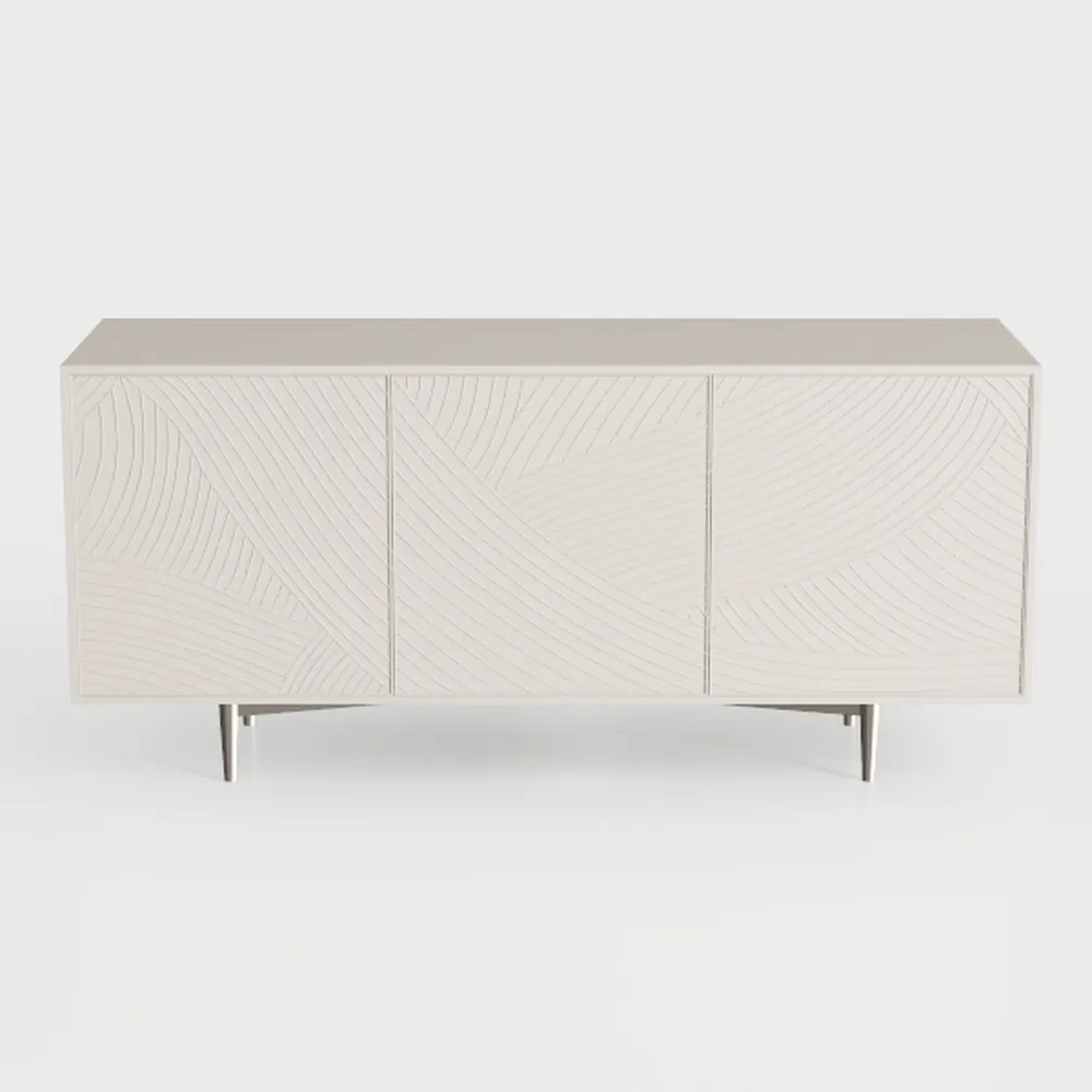 Wood Buffet Cabinet with Storage, Modern Sideboard