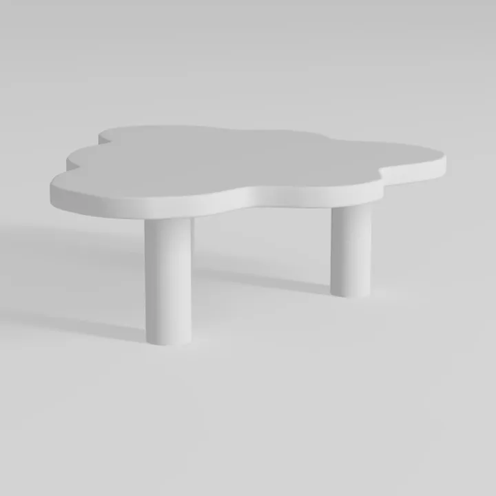 Cloud Coffee Table, Modern End Table, Cute Irregul