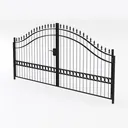 garden gate-Cozy Garden Fences & Gates Left 45 Degree View