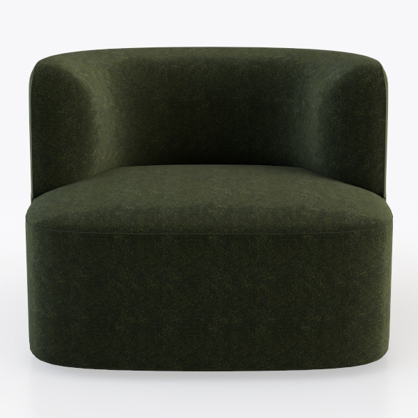 40 in 360° Round Swivel Barrel Chair Modern