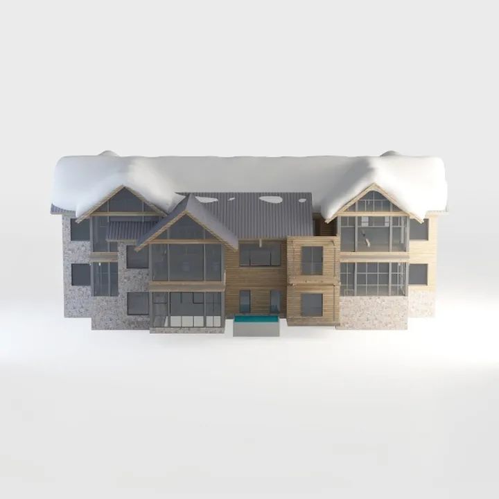 villa-Snowy Scene