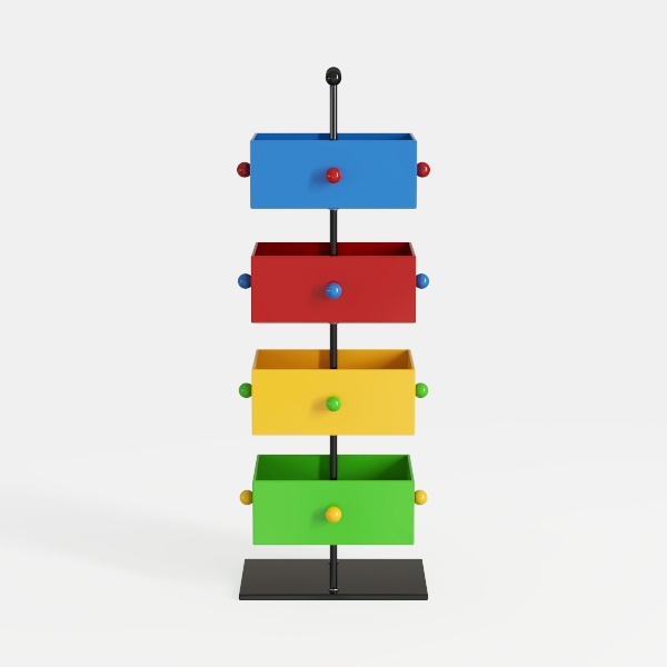 Mondrian Lp Storage Rack storage cabinet-Mondrian Furniture | Homestyler originated from Autodesk