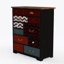 cabinet-Crimson Elegance Left 45 Degree View