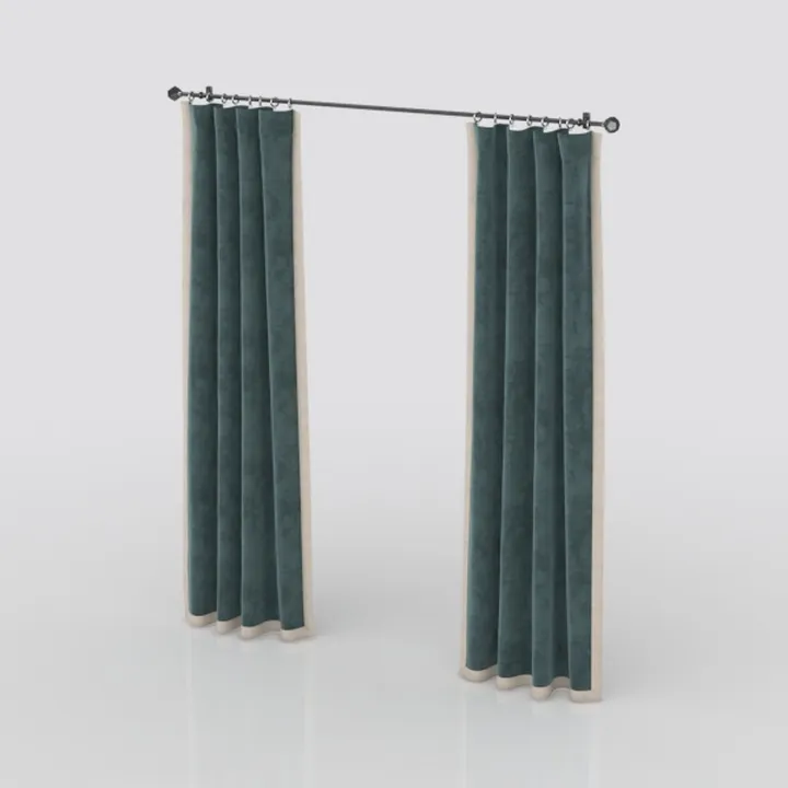 Stoneblue Velvet Curtains - Elegant Grommet 